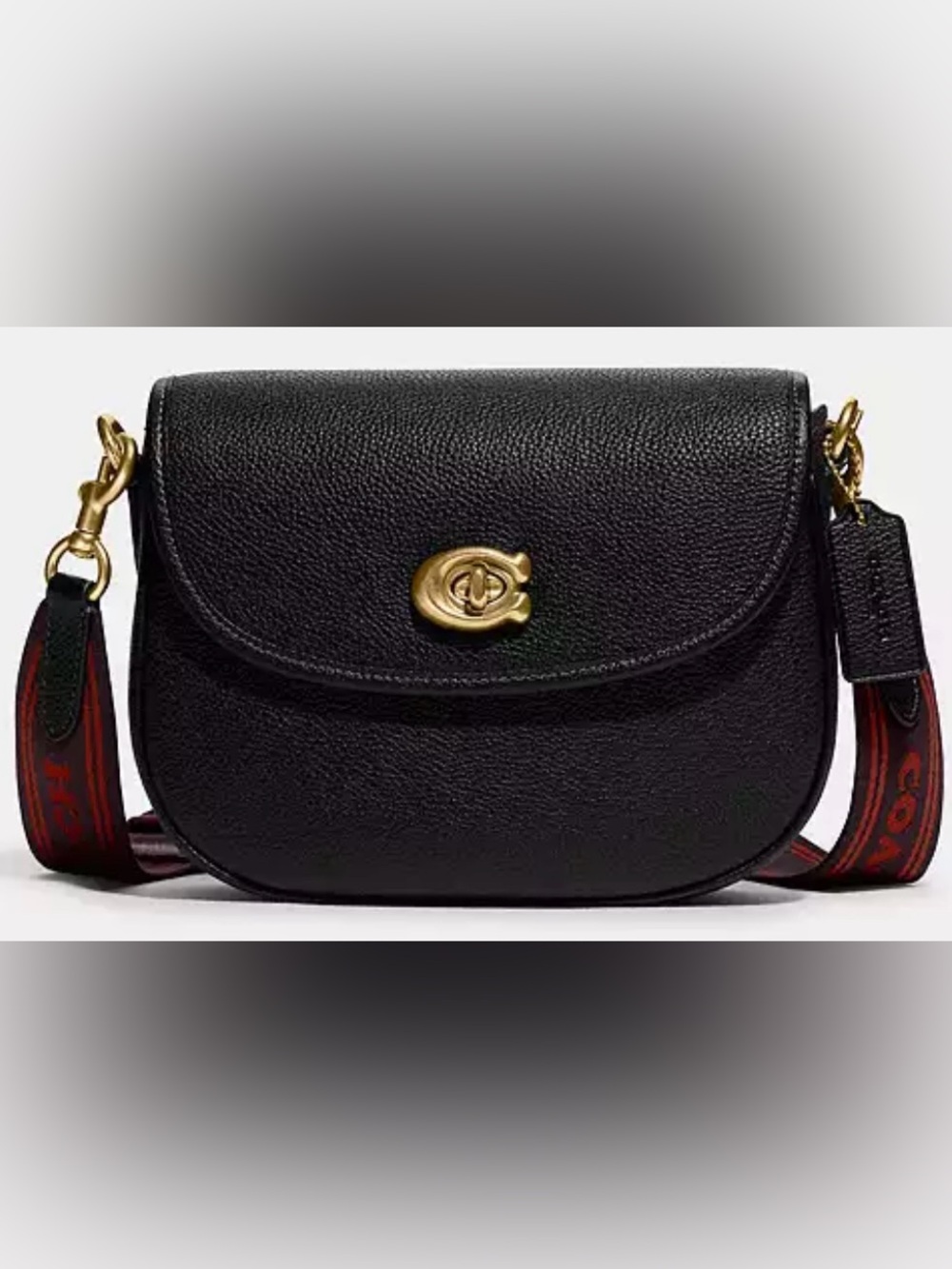 Coach Willow Saddle Bag/Black
